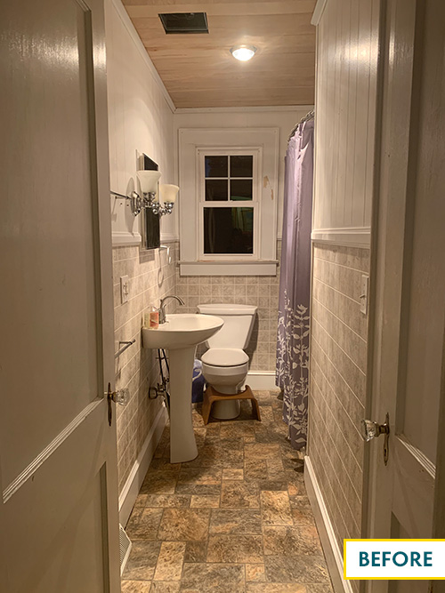 Bathroom redesign before